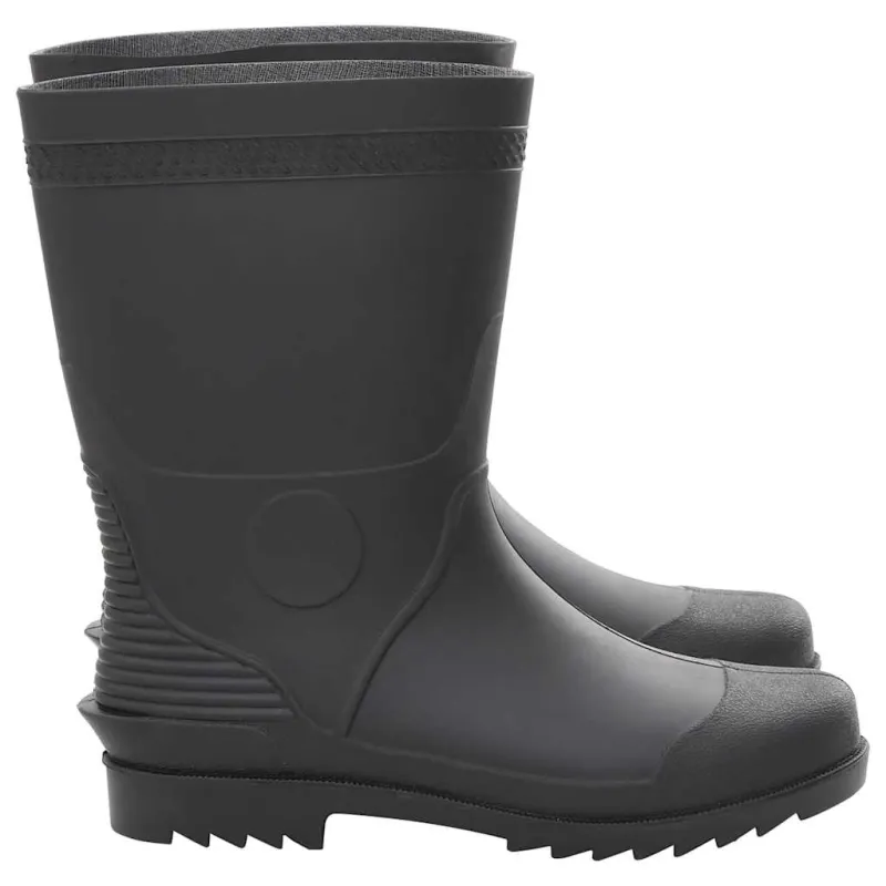 Guminiai batai, juodos spalvos, PVC, 45 dydžio