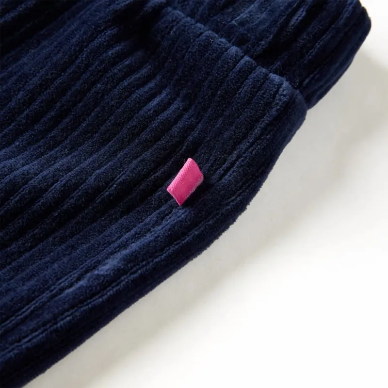 Vaikiškos kelnės, tamsiai mėlynos spalvos, velvetas, 104 dydžio