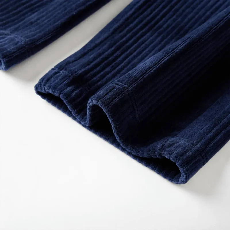 Vaikiškos kelnės, tamsiai mėlynos spalvos, velvetas, 116 dydžio
