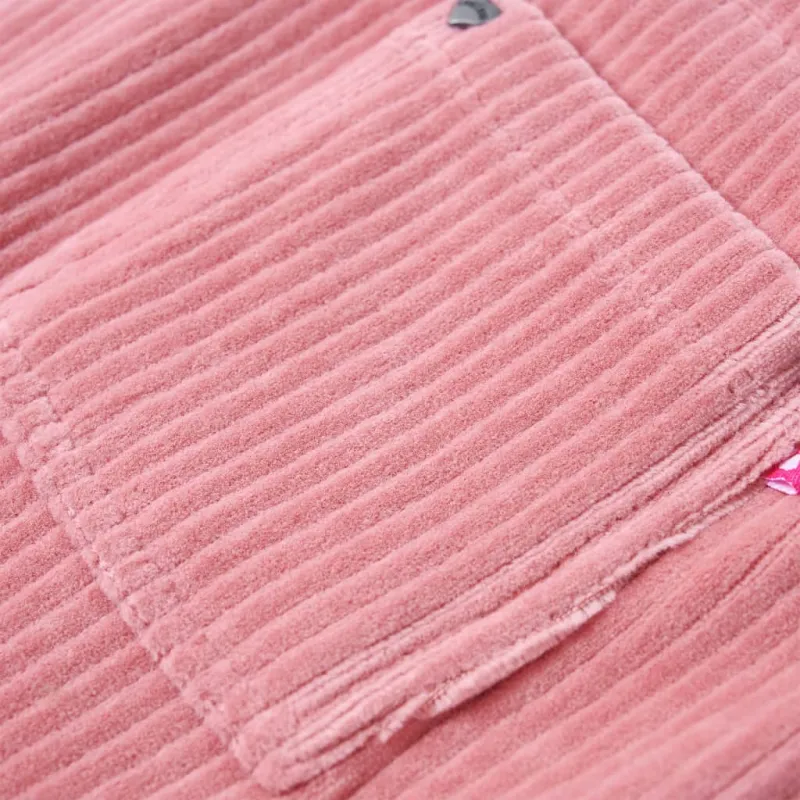 Vaikiškas kombinezonas-suknelė, šviesiai rožinis, velvetas, 116 dydžio