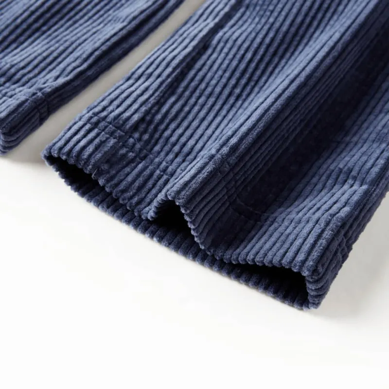 Vaikiškos kelnės, tamsiai mėlynos spalvos, velvetas, 116 dydžio