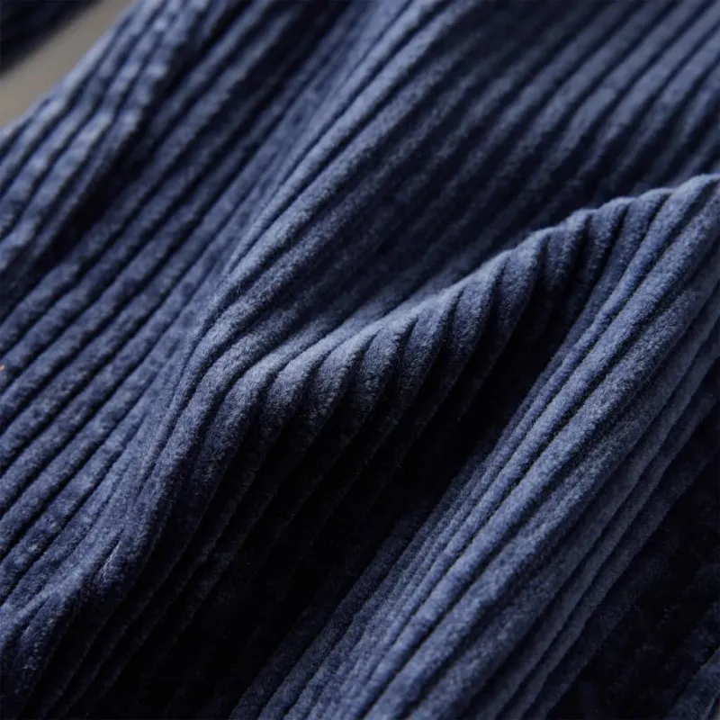 Vaikiškos kelnės, tamsiai mėlynos spalvos, velvetas, 116 dydžio