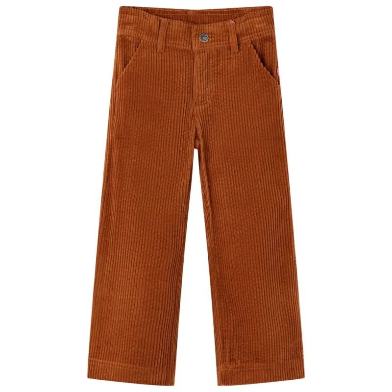 Vaikiškos kelnės, smėlio spalvos, velvetas, 92 dydžio