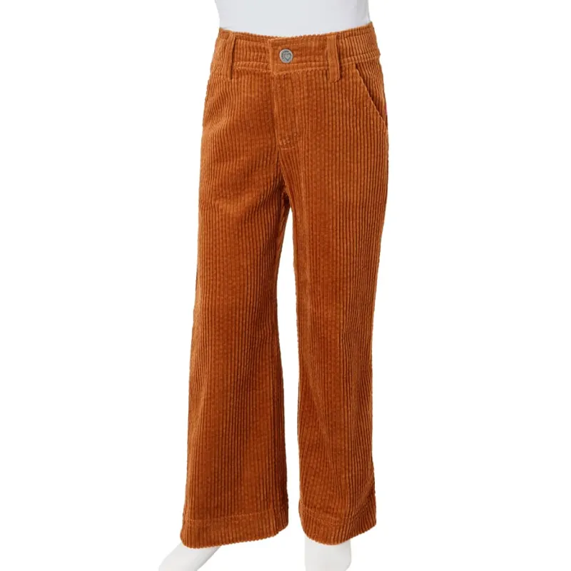 Vaikiškos kelnės, smėlio spalvos, velvetas, 104 dydžio