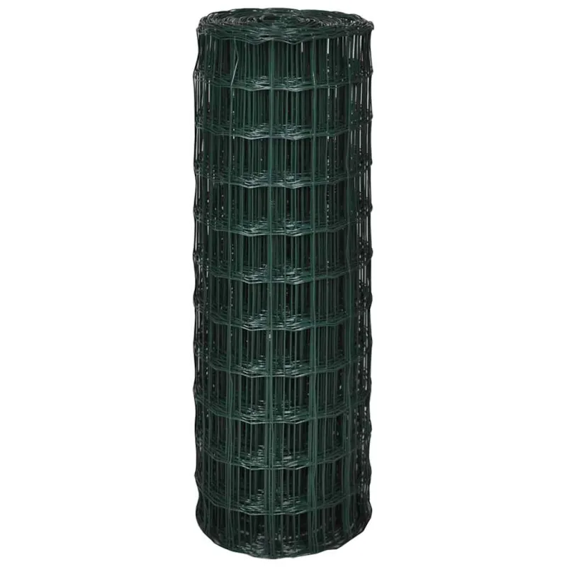 Euro tvoros komplektas, žalias, 25x1m, plienas