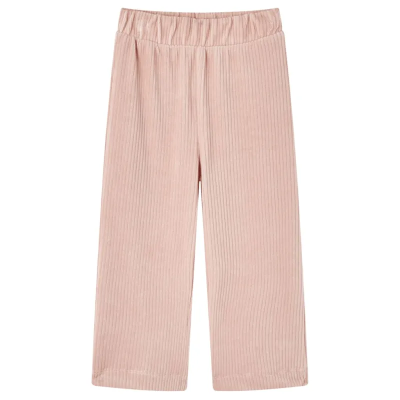 Vaikiškos kelnės, šviesiai rožinės spalvos, velvetas, 104 dydžio