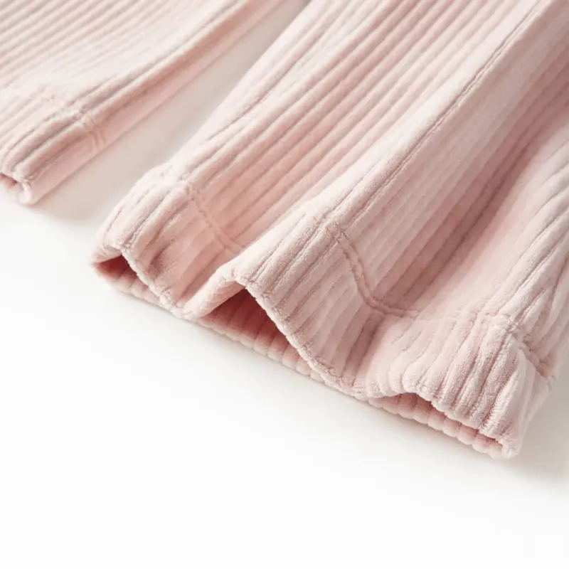 Vaikiškos kelnės, šviesiai rožinės spalvos, velvetas, 104 dydžio