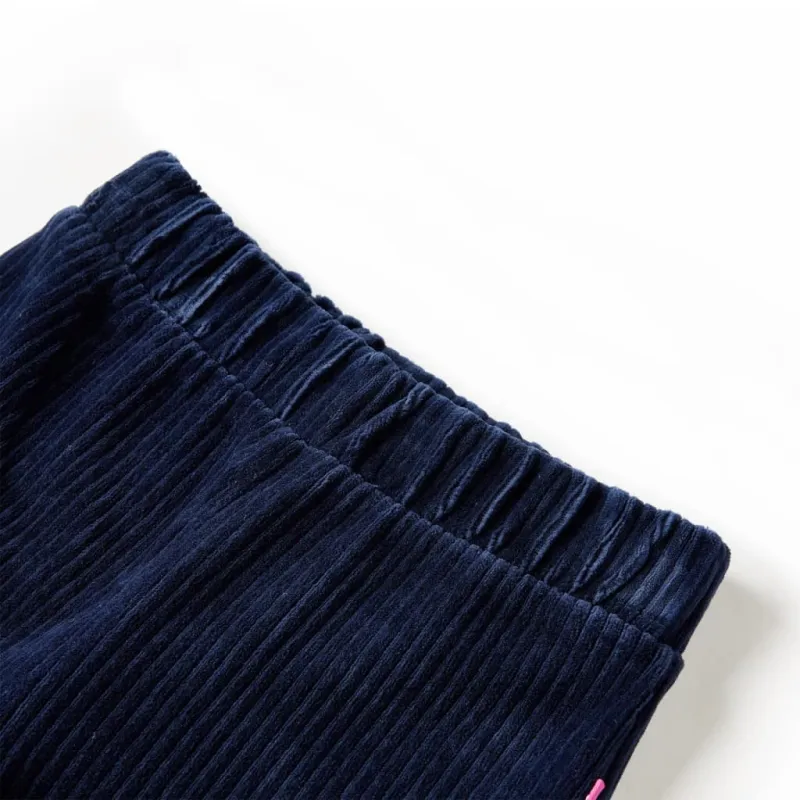 Vaikiškos kelnės, tamsiai mėlynos spalvos, velvetas, 104 dydžio