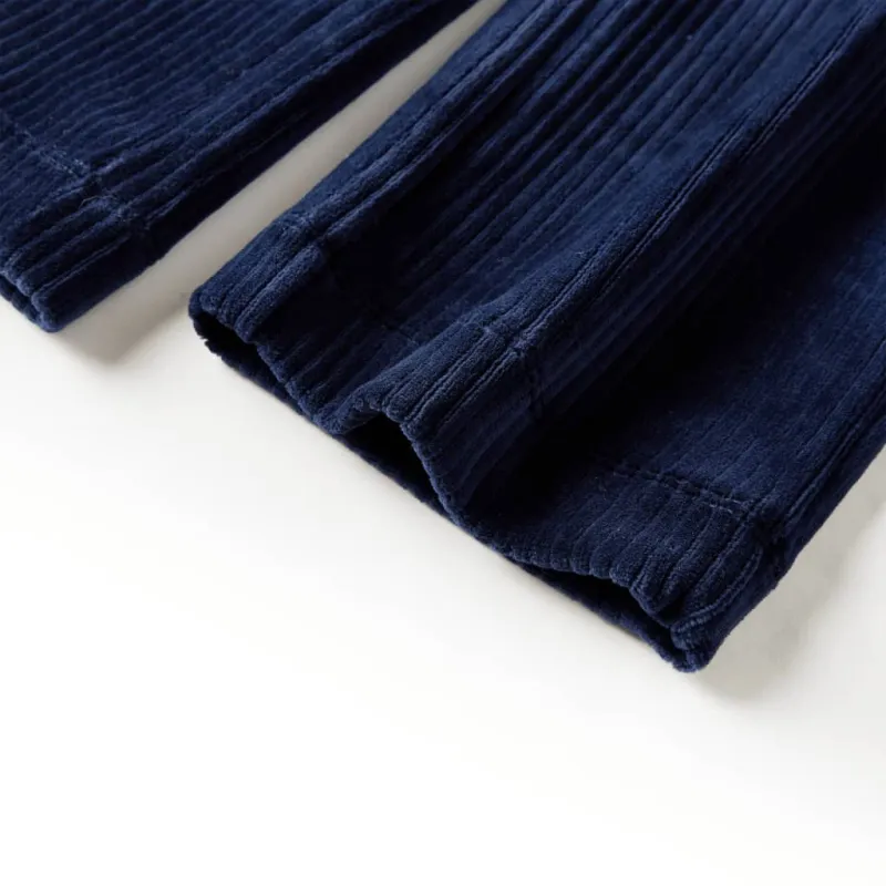 Vaikiškos kelnės, tamsiai mėlynos spalvos, velvetas, 104 dydžio