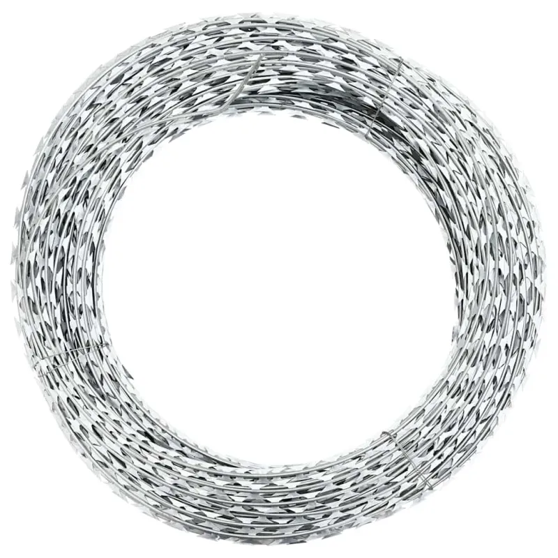Spiralinės pjaunančios vielos Concertina ritinys, plienas, 100m