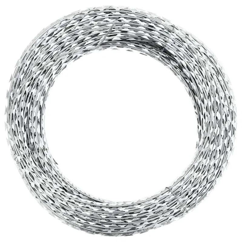 Spiralinės pjaunančios vielos Concertina ritinys, plienas, 60m