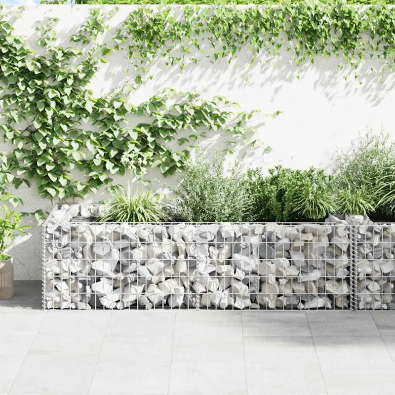 Gabiono vazonas, galvanizuotas plienas, 180x90x50cm
