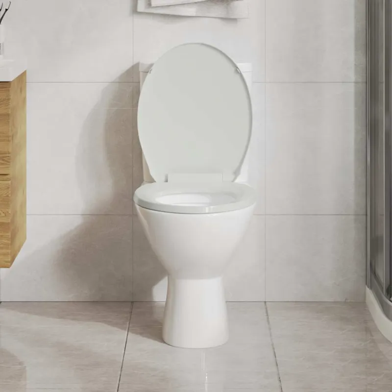Klozeto sėdynė su Soft Close mechanizmu, ovalo formos