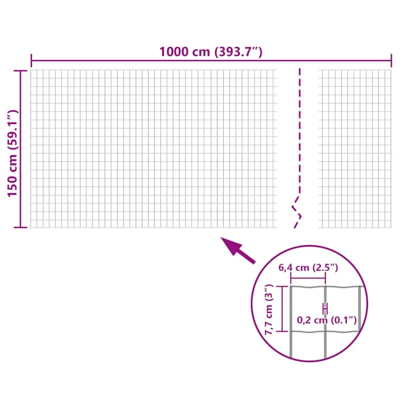 Euro tvora, pilka, 10x1,5m, plienas