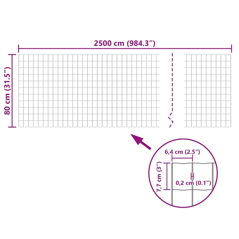 Euro tvora, pilka, 25x0,8m, plienas