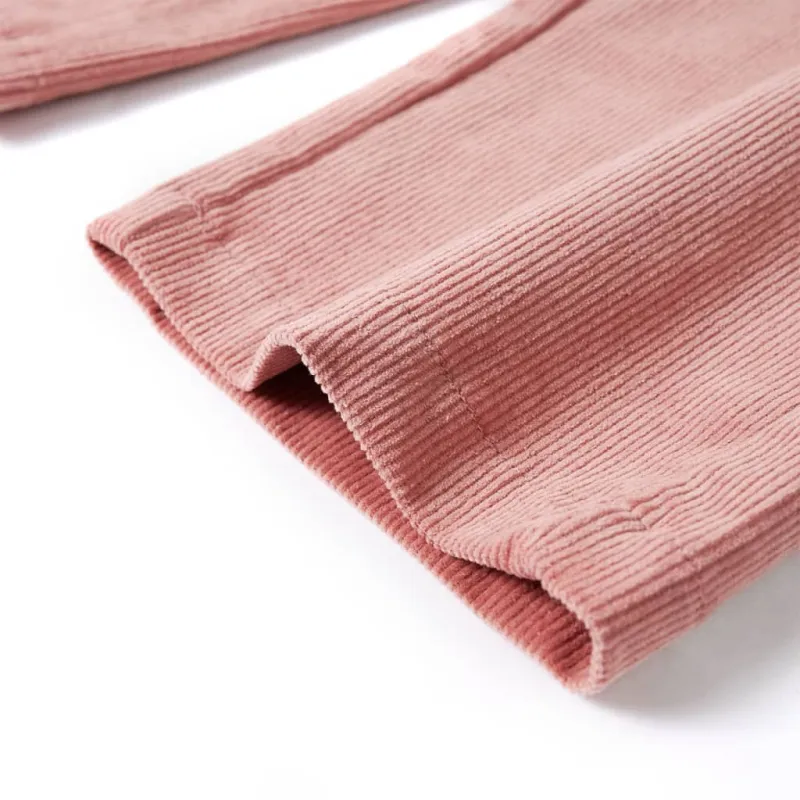 Vaikiškos kelnės, sendintos rožinės spalvos, velvetas, 92 dydžio
