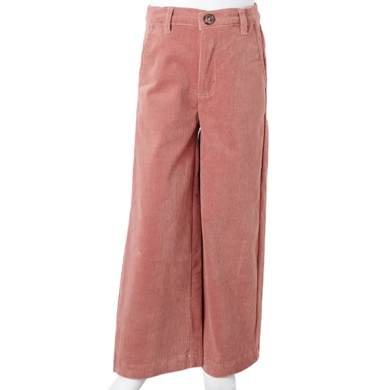 Vaikiškos kelnės, sendintos rožinės spalvos, velvetas, 92 dydžio