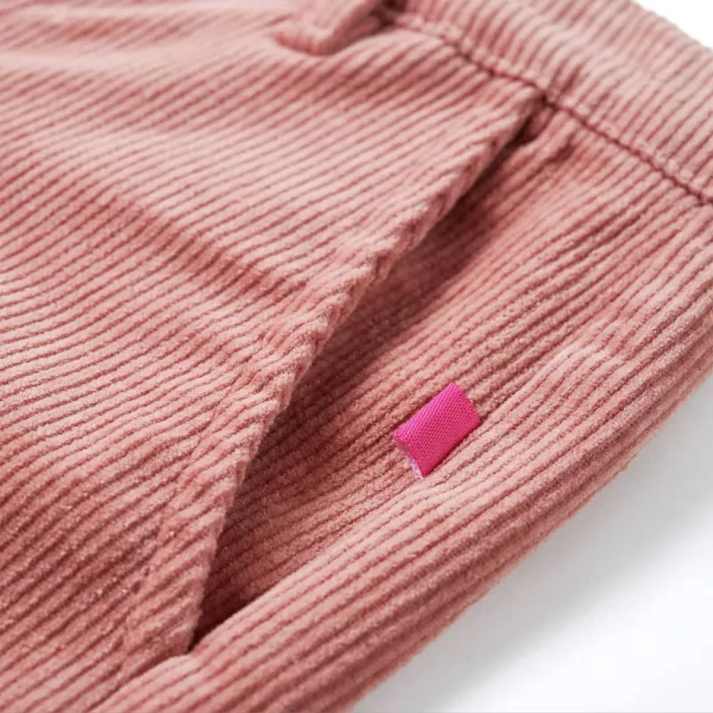 Vaikiškos kelnės, sendintos rožinės spalvos, velvetas, 104 dydžio