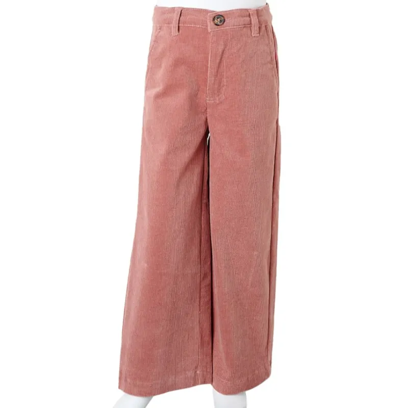 Vaikiškos kelnės, sendintos rožinės spalvos, velvetas, 116 dydžio
