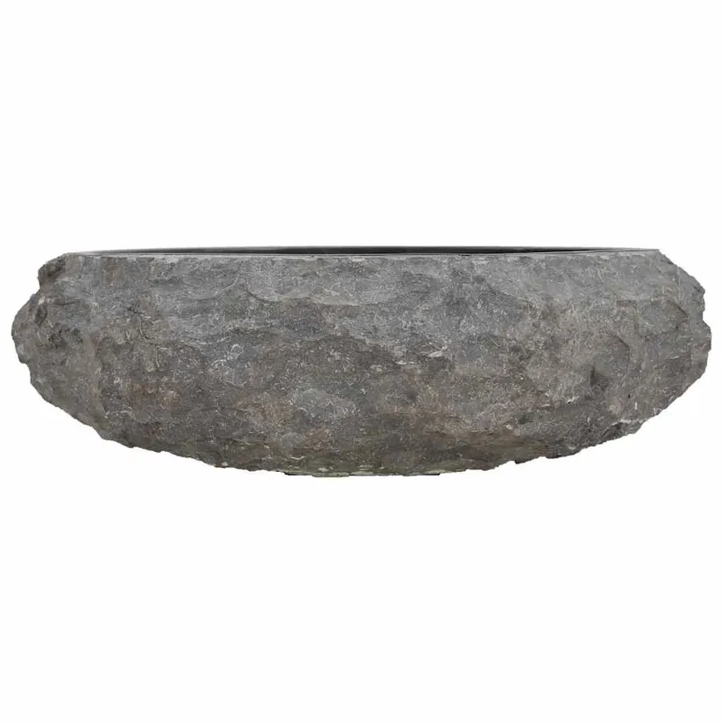 Kriauklė, juoda, 45x12cm, marmuras