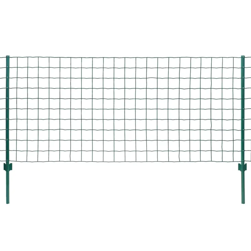 Euro tvoros komplektas, 20x1m, plienas, žalias