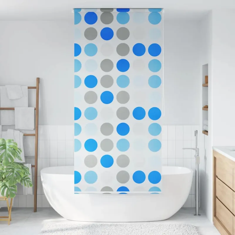 Dušo roletas, 100x240 cm, apskritimų raštas