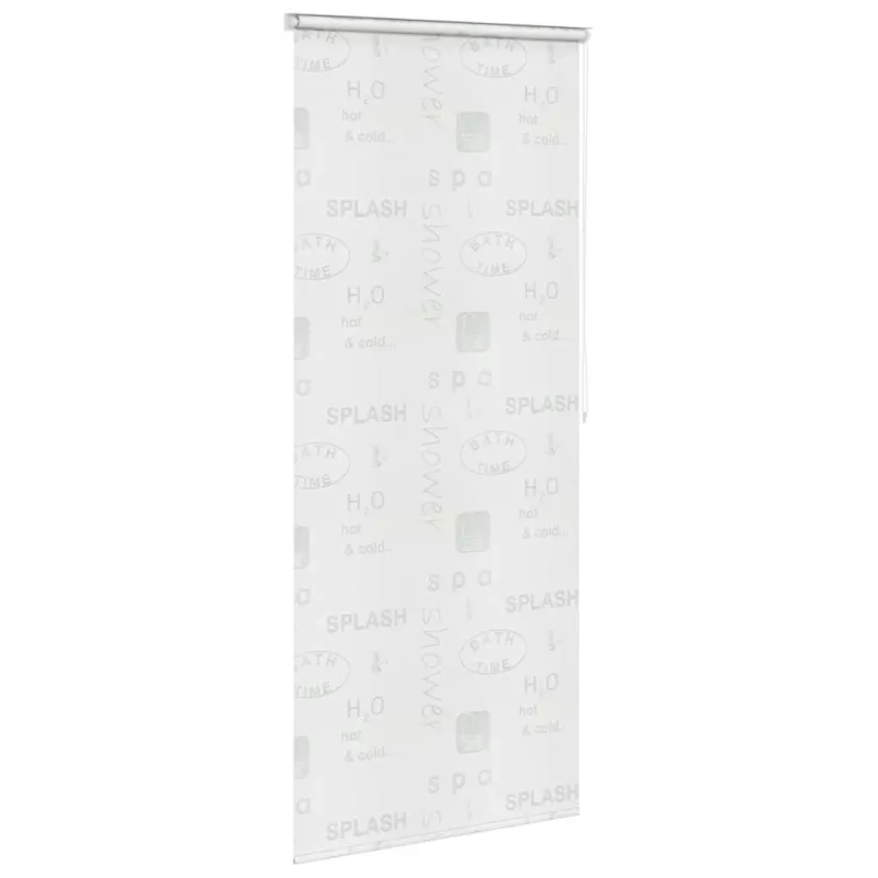 Dušo roletas, 100x240 cm, su užrašais