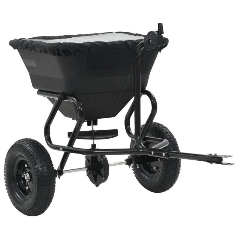 Velkamas druskos barstytuvas, PVC ir plienas, 125x74x79cm, 45l