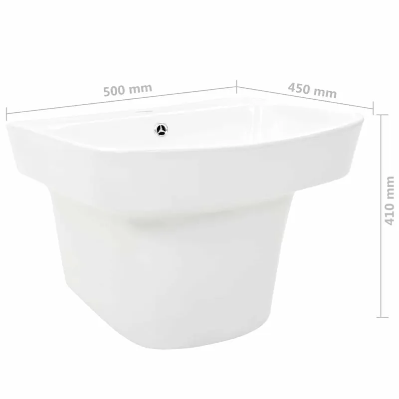 Kriauklė Balta 50 x 45 x 41 cm Lakuota keramika