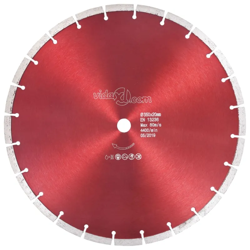 Deimantinis pjovimo diskas, plienas, 350mm