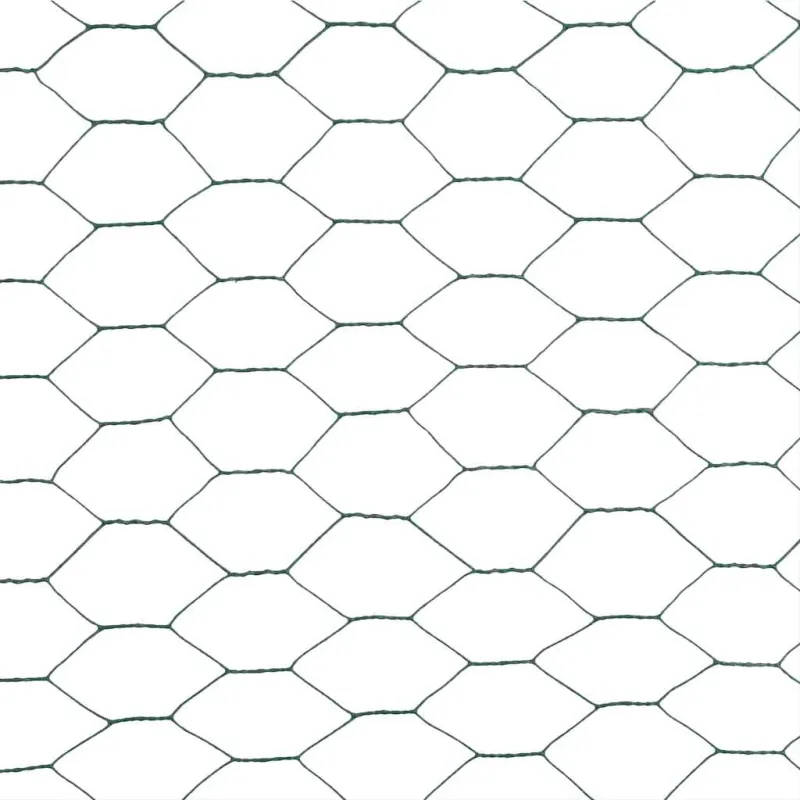 Vielinis tinklas viščiukams su PVC danga, žalias, 25x1,5m