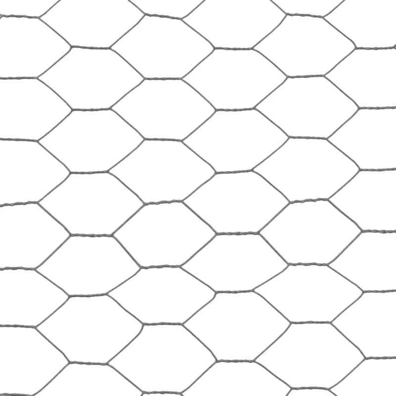 Vielos tinklas su PVC danga, pilkas, 25x1m