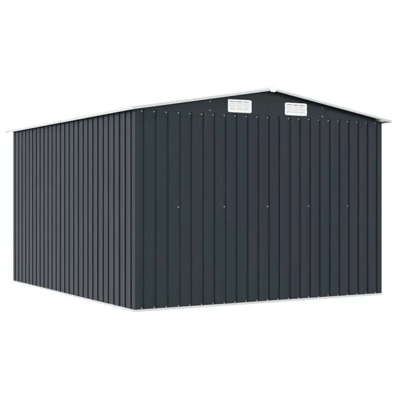 Sodo pašiūrė, antracito spalvos, 257x298x178cm, metalas