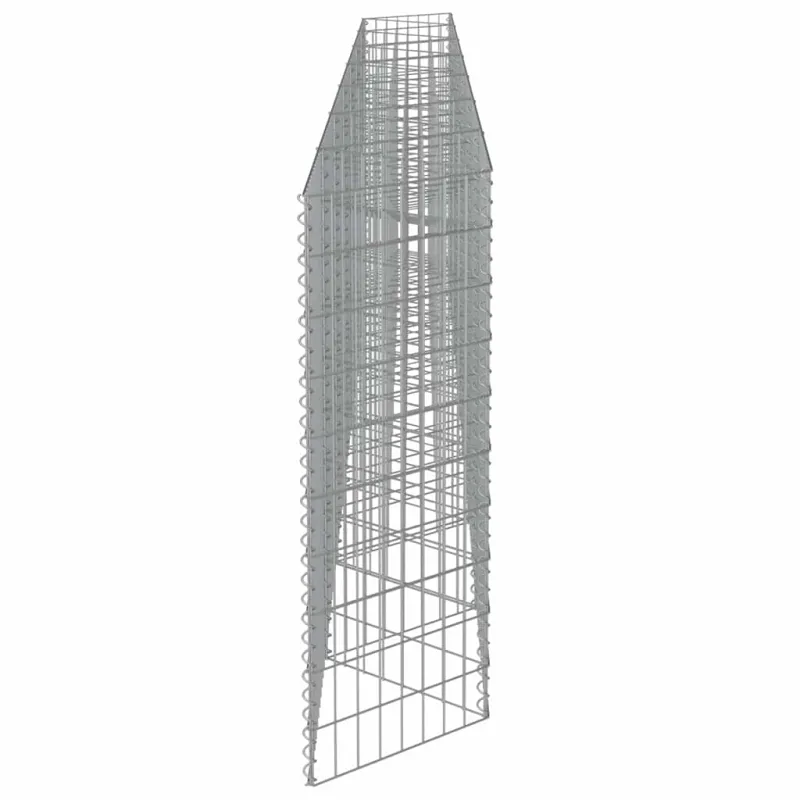 Gabiono siena, galvanizuotas plienas, 450x30x100cm