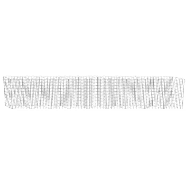 Gabiono siena, galvanizuotas plienas, 630x30x100cm
