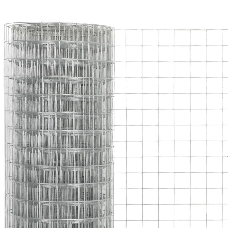 Vielinis tinklas viščiukams, sidabrinis, 25x1,5m, plienas