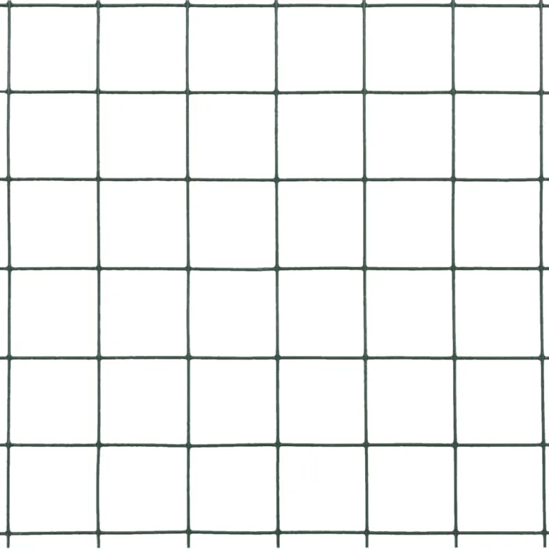 Vielos tinklas su PVC danga, žalias, 10x0,5m