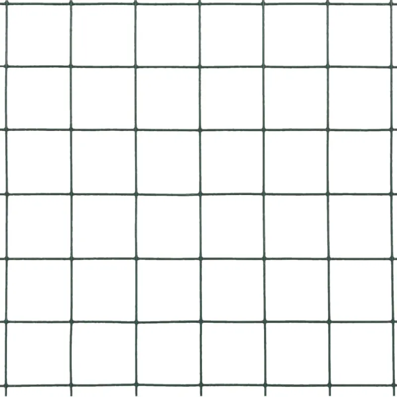 Vielos tinklas su PVC danga, žalias, 10x0,5m