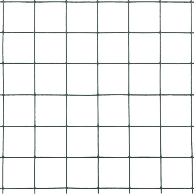 Vielos tinklas su PVC danga, žalias, 10x1,5m