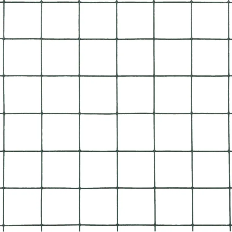 Vielos tinklas su PVC danga, žalias, 25x0,5m