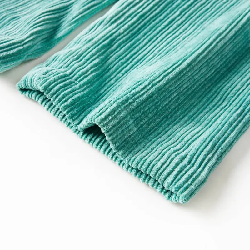 Vaikiškos kelnės, mėtinės žalios spalvos, velvetas, 116 dydžio