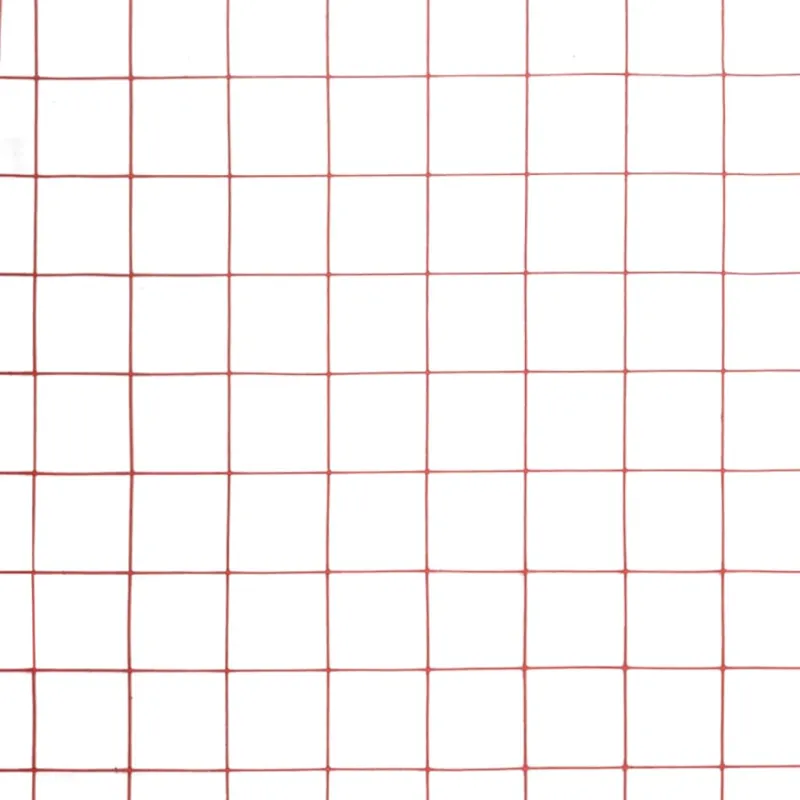 Vielos tinklas su PVC danga, raudonas, 25x0,5m