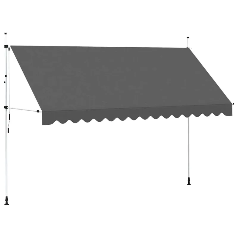 Rankiniu būdu ištraukiama markizė, antracito spalvos, 400cm