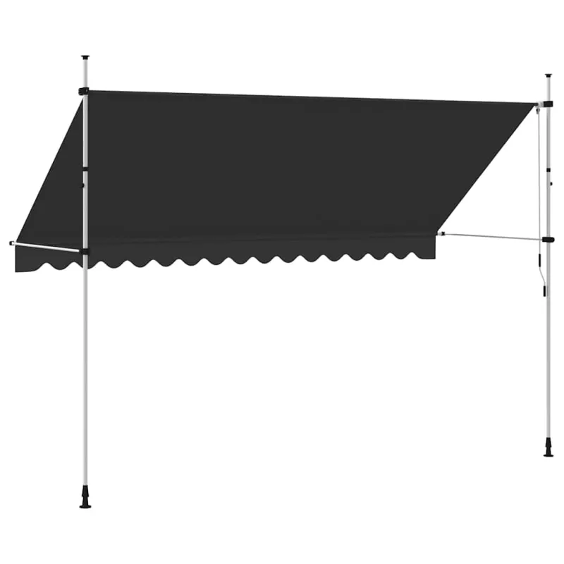Rankiniu būdu ištraukiama markizė, antracito spalvos, 400cm