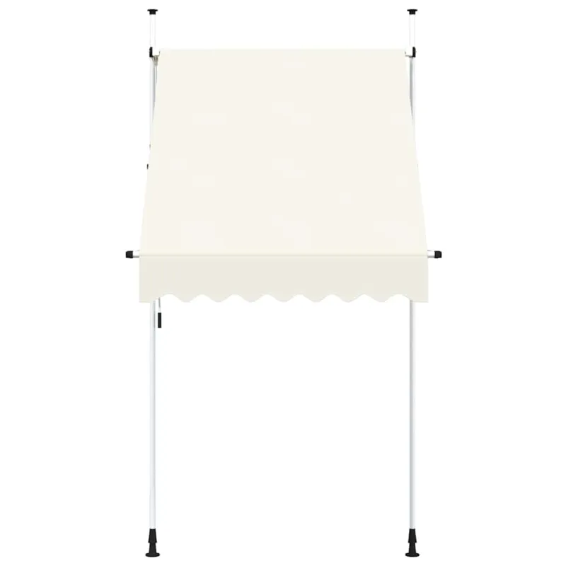 Rankiniu būdu ištraukiama markizė, kreminė, 150 cm