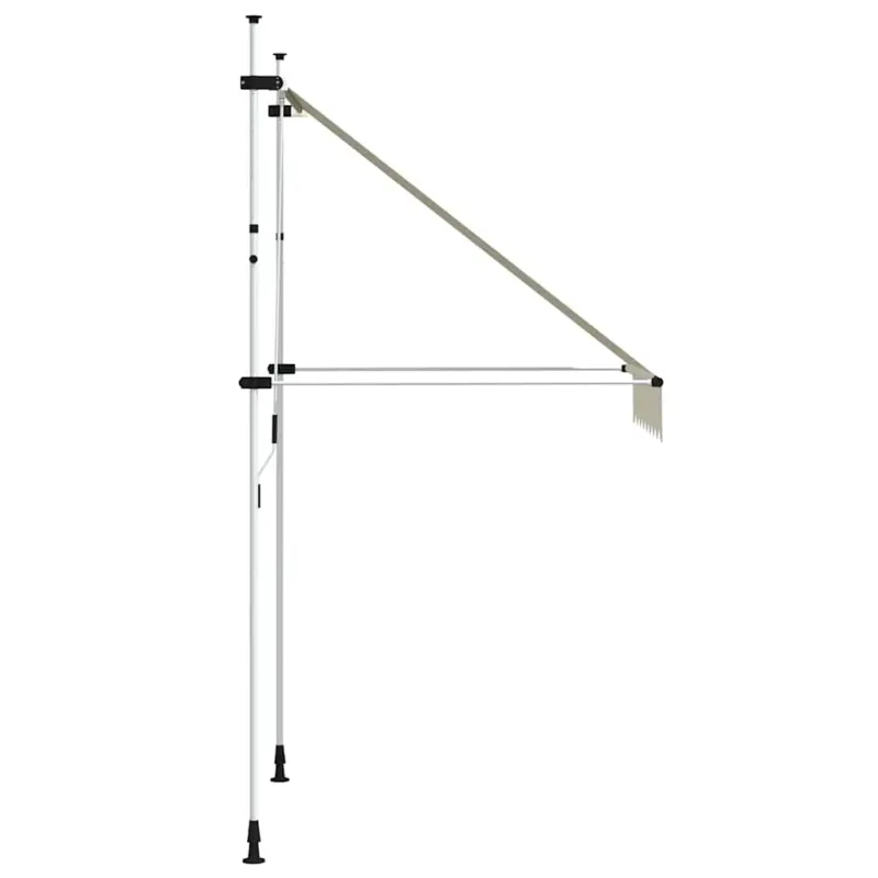 Rankiniu būdu ištraukiama markizė, kreminė, 150 cm
