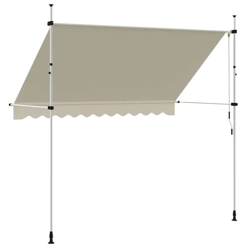 Rankiniu būdu ištraukiama markizė, kreminė, 300cm