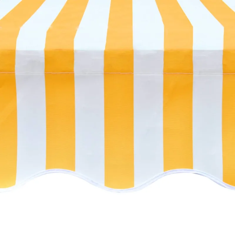 Markizės uždangalas, oranžinė ir balta, 5x3m