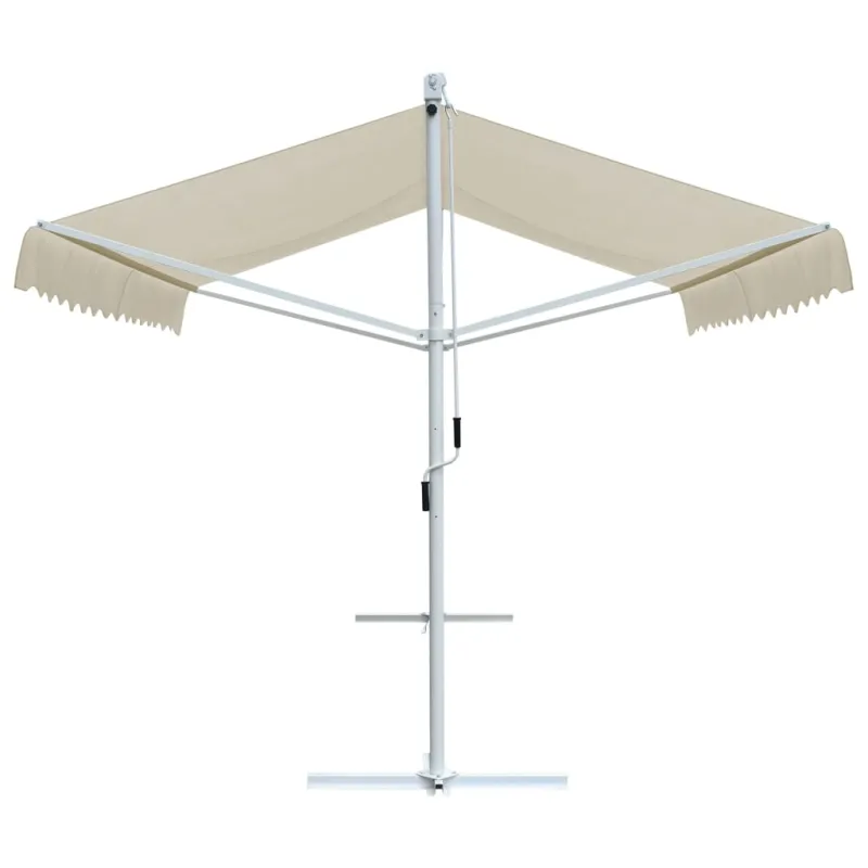 Laisvai pastatoma stoginė, kreminės spalvos, 4x3m