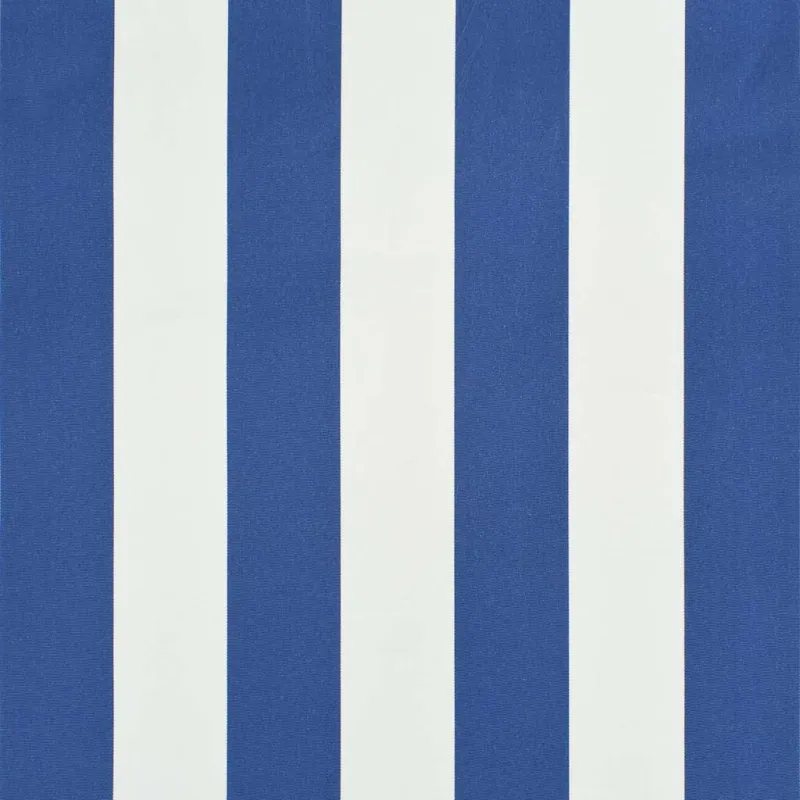 Ištraukiama markizė, mėlynos ir baltos spalvos, 400x150cm